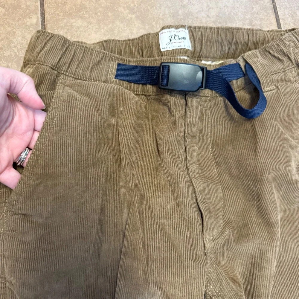 J.Crew XS Brown Corduroy‎ Belted Pants